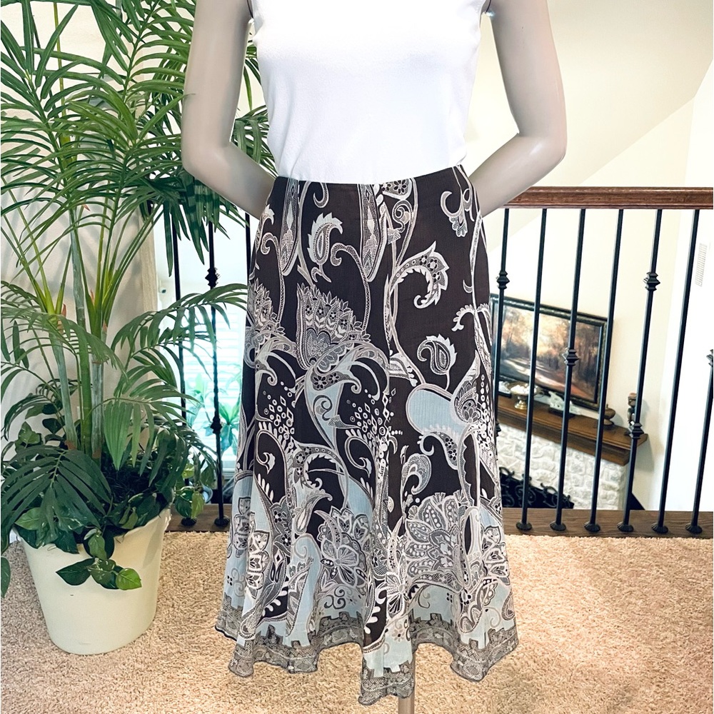 NWOT Ann Taylor Paisley print Skirt Size 0